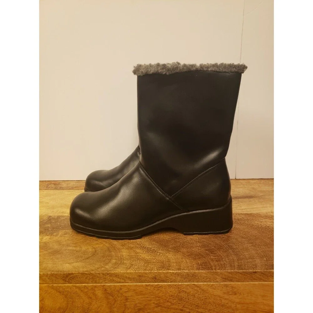 Amfic Design Genuine Leather Size 4,5 Black Boots